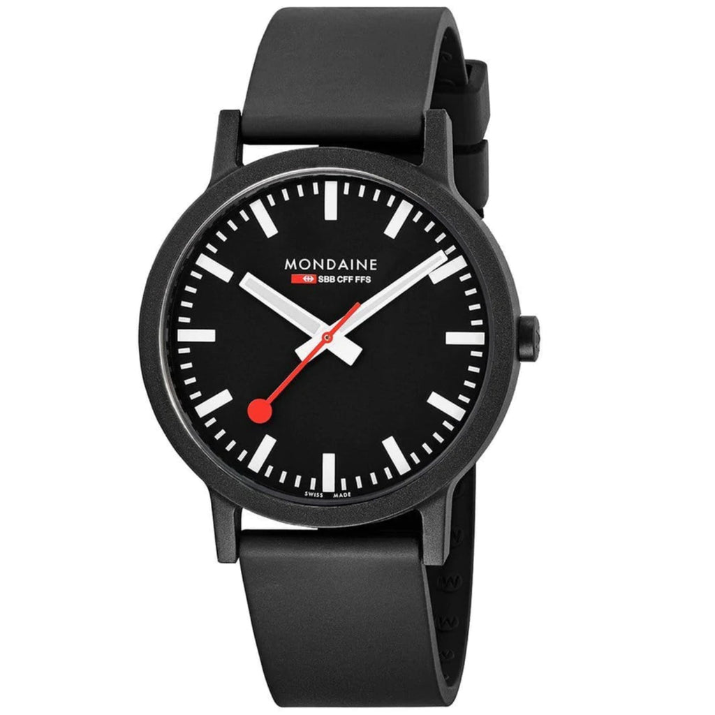 Mondaine Essence Unisex Black Watch
