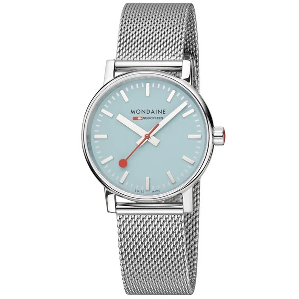 Mondaine Evo2 35mm Blue Ladies Watch