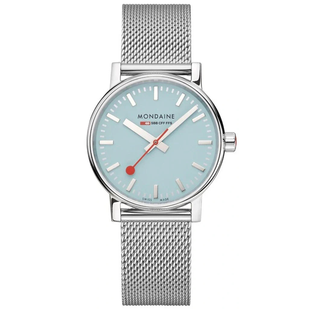 Mondaine Evo2 35mm Blue Ladies Watch