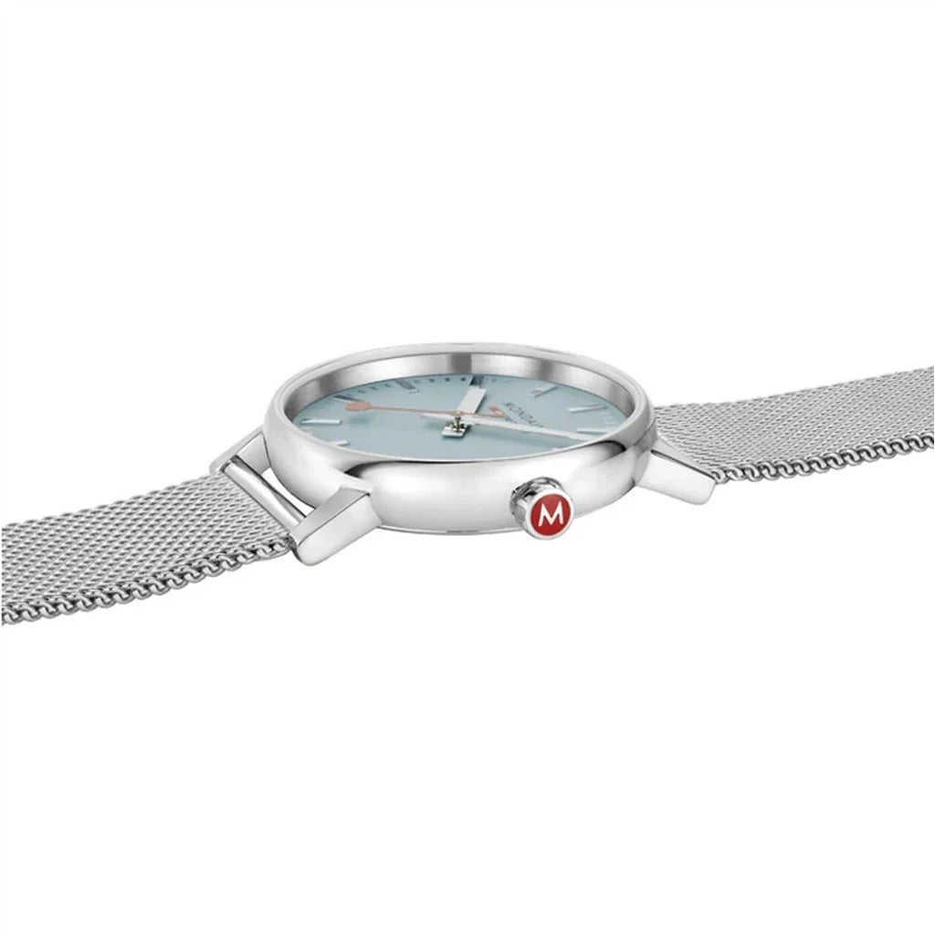 Mondaine Evo2 35mm Blue Ladies Watch