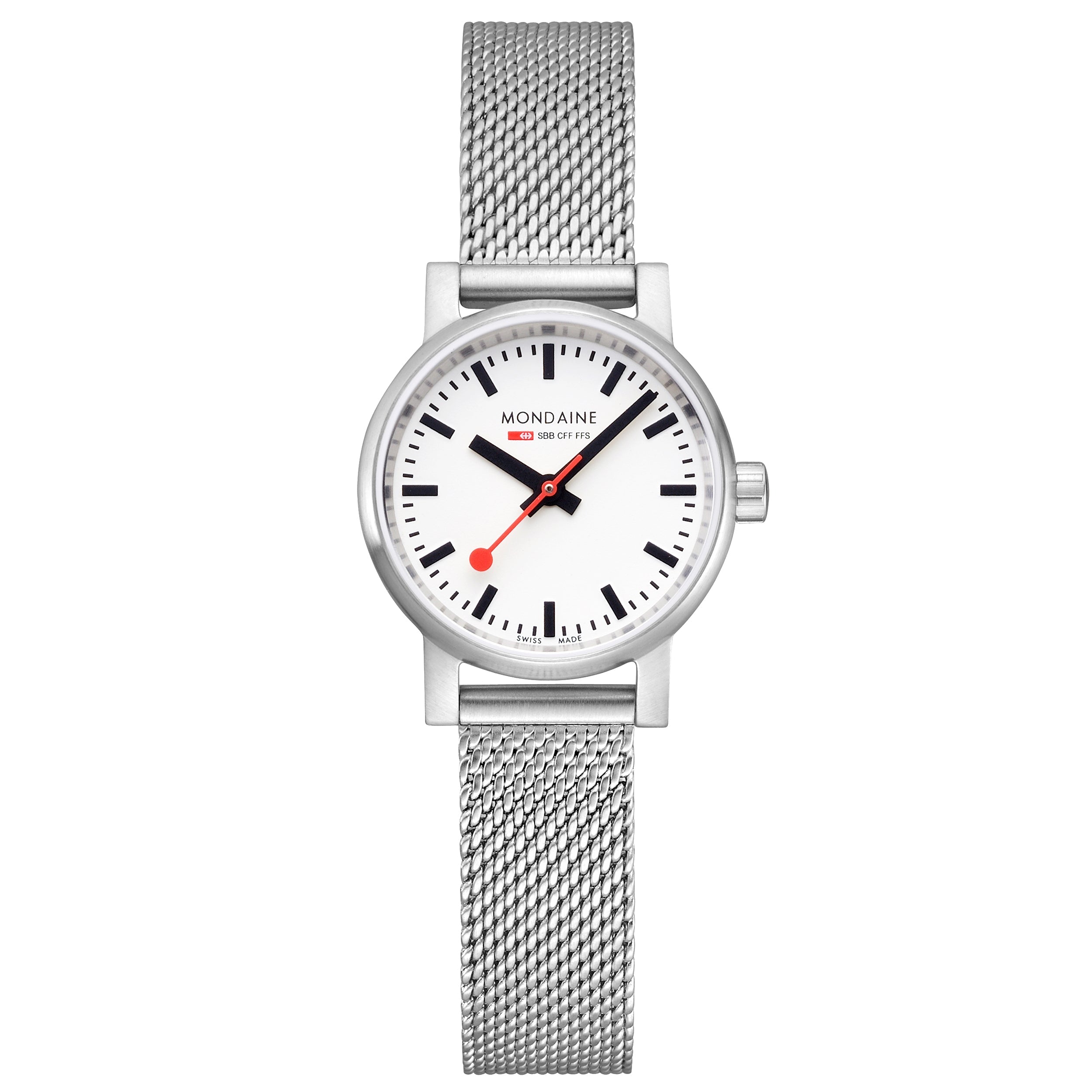 Mondaine Evo2 26mm White Ladies Watch