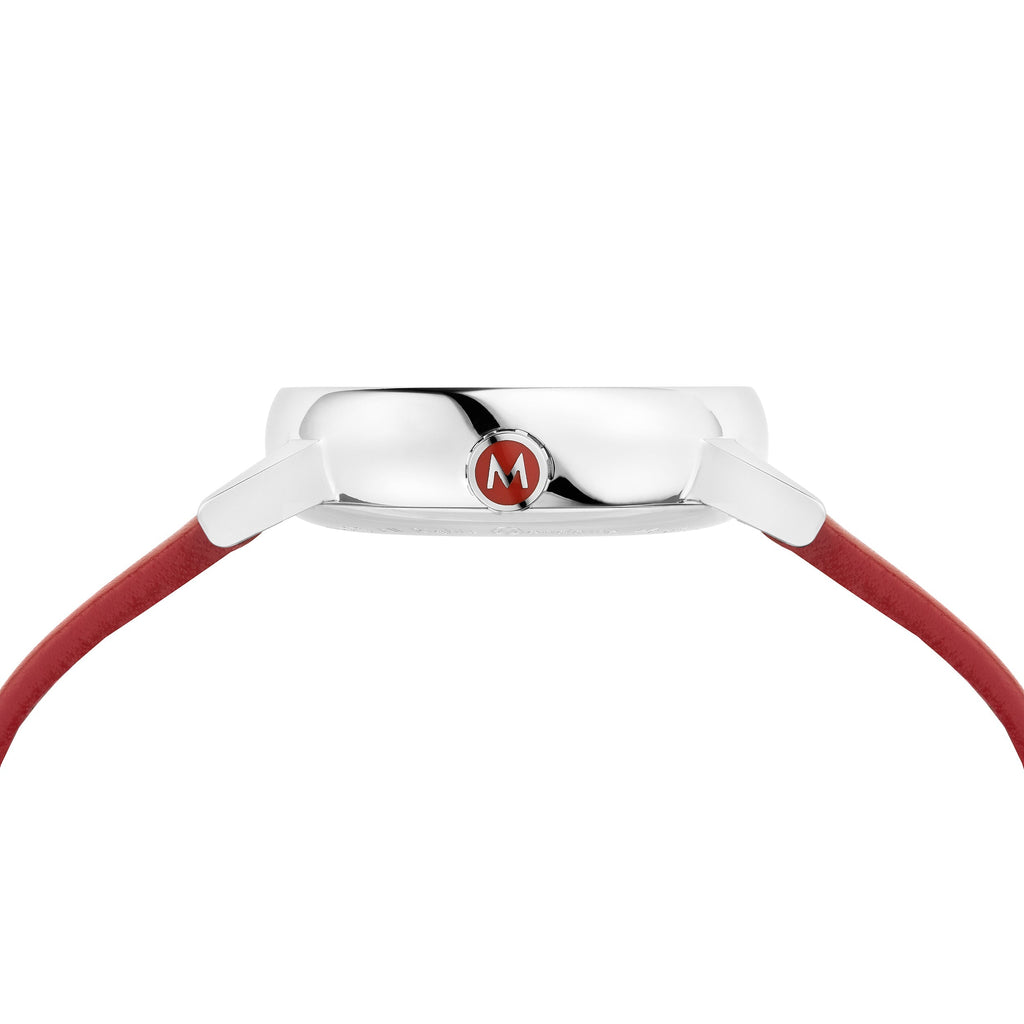 Mondaine Evo2 Ladies White Red Watch