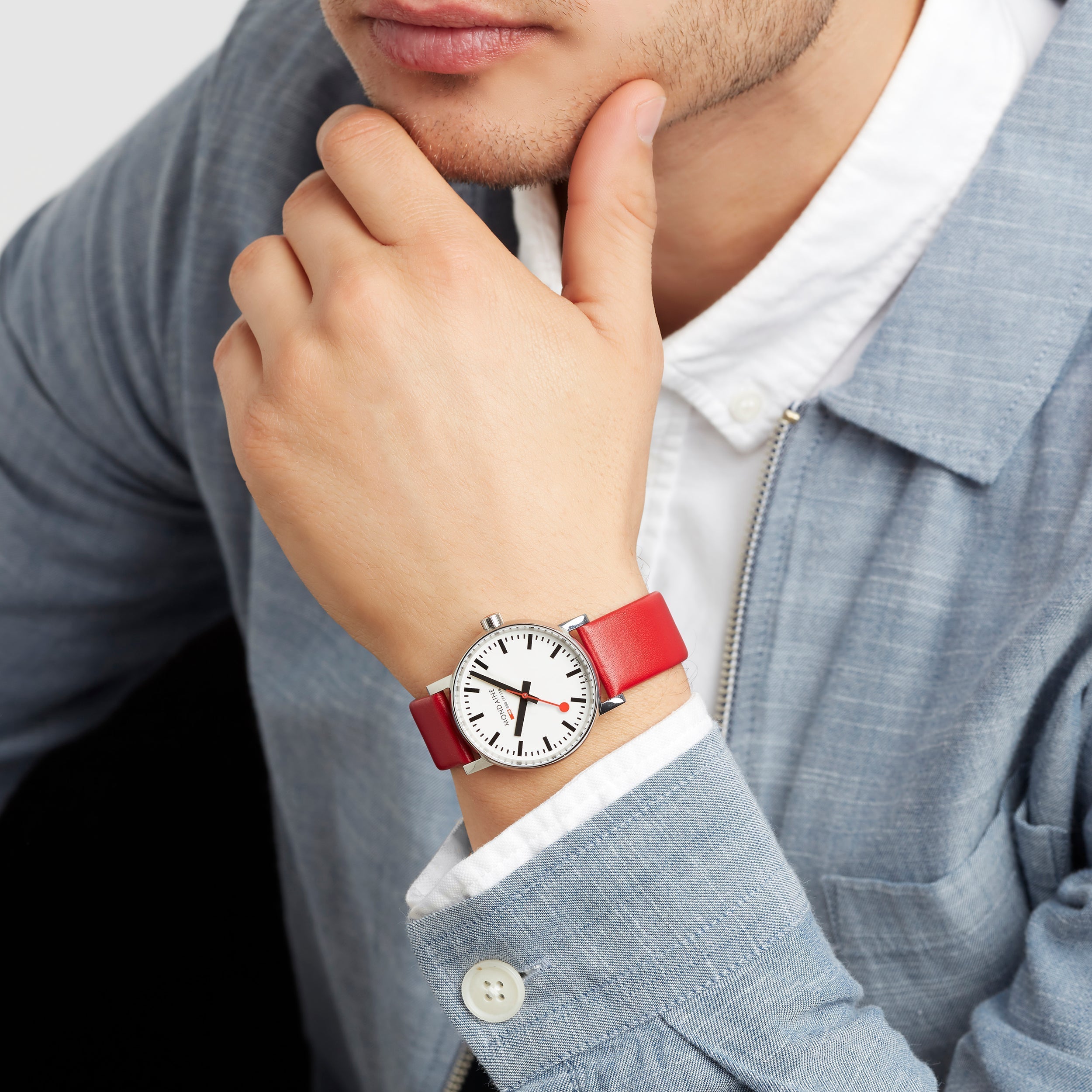 Mondaine Evo2 Unisex White Watch