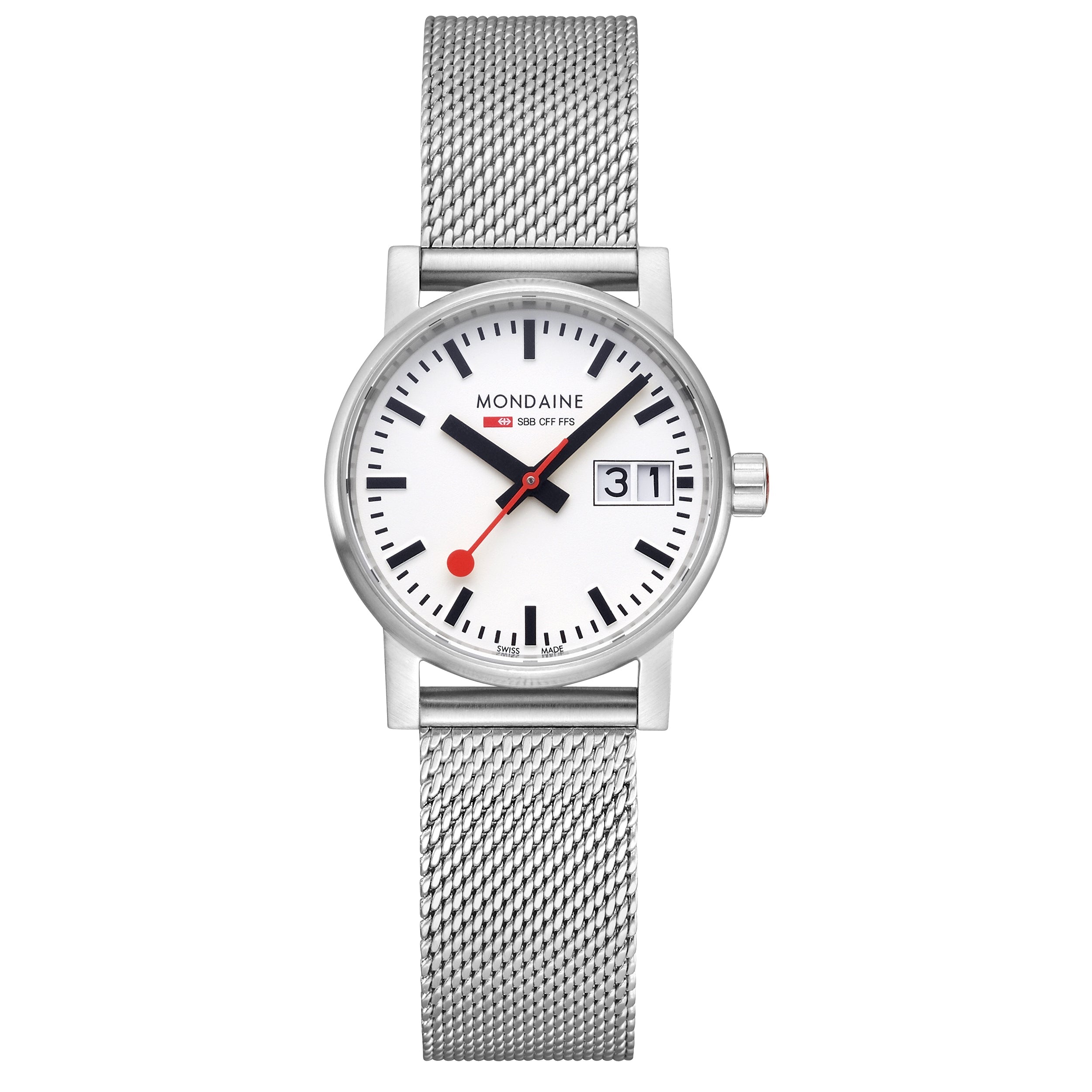 Mondaine Evo2 Unisex White Watch