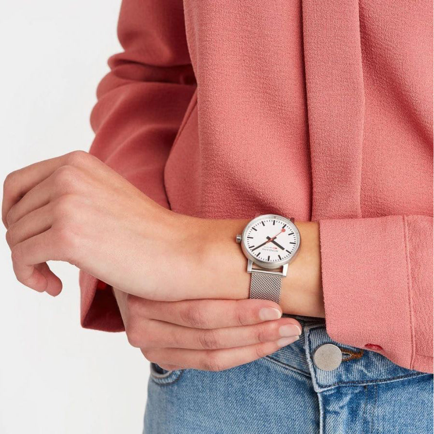 Mondaine Evo2 Unisex White Watch