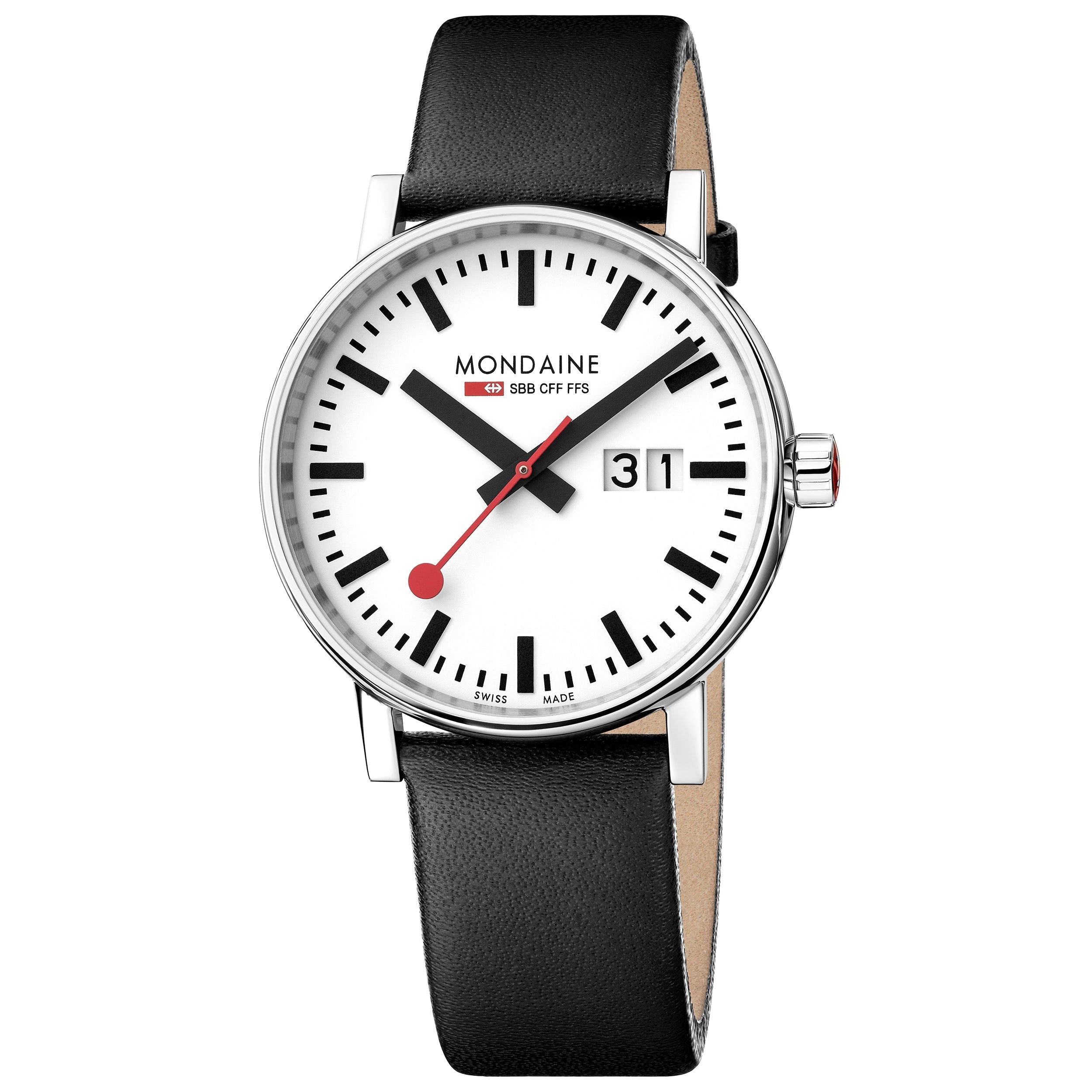 Mondaine Evo2 30mm White Unisex Watch