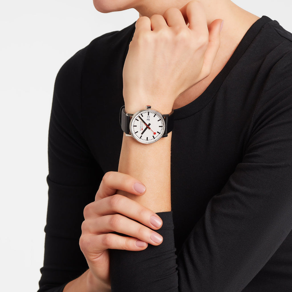 Mondaine Evo2 30mm White Unisex Watch