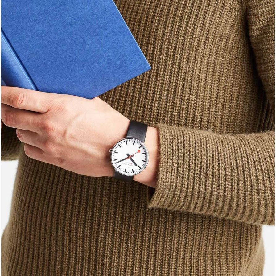 Mondaine Giant Unisex White Watch