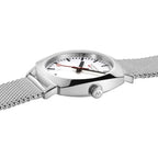 Mondaine Petite Cushion Square Ladies Silver Watch