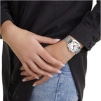 Mondaine Petite Cushion Square Ladies Silver Watch