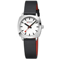 Mondaine Petite Cushion Square Ladies White Watch