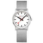 Mondaine Simply Elegant Unisex White Watch