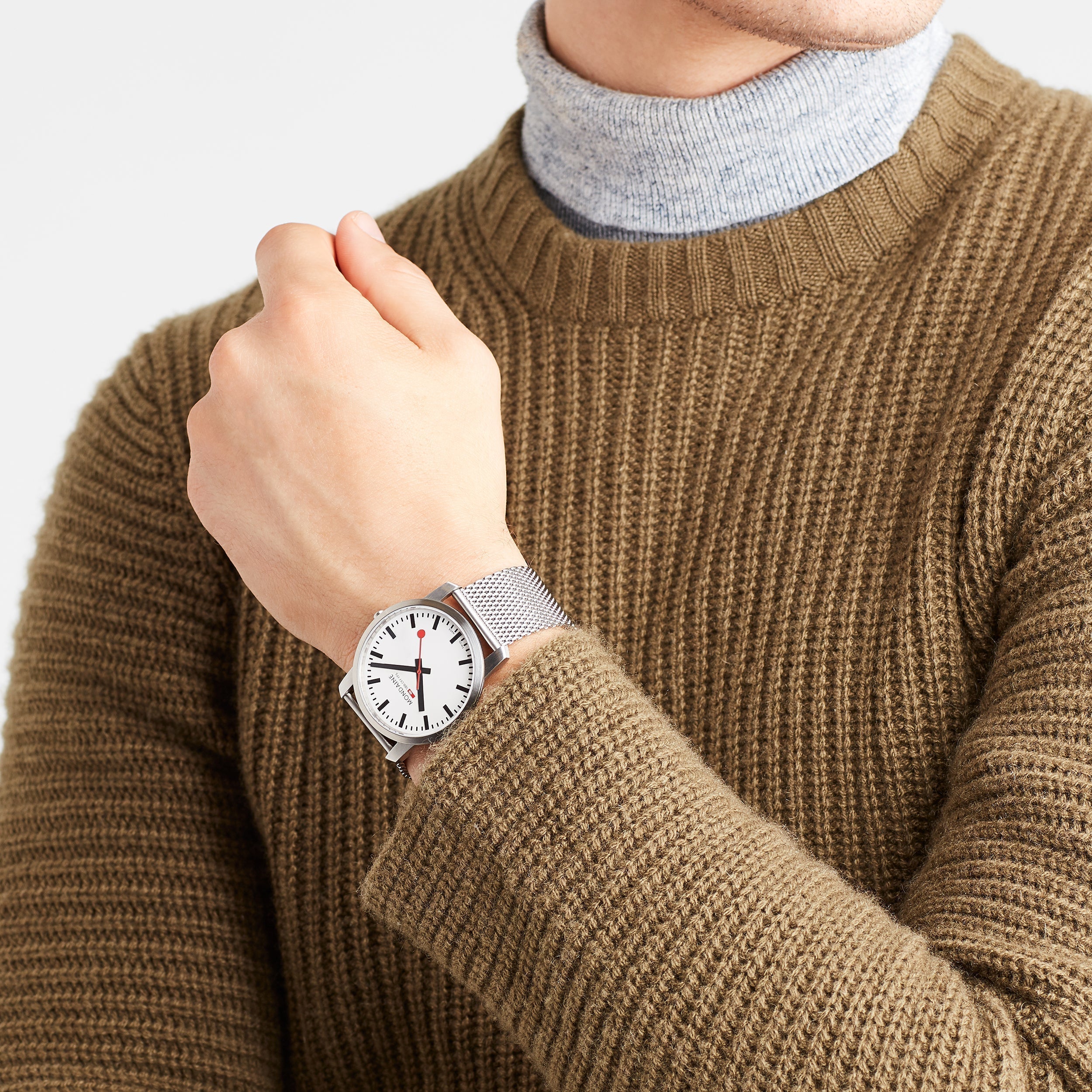 Mondaine Simply Elegant Unisex White Watch