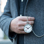 Mondaine Unisex White Pocket Watch