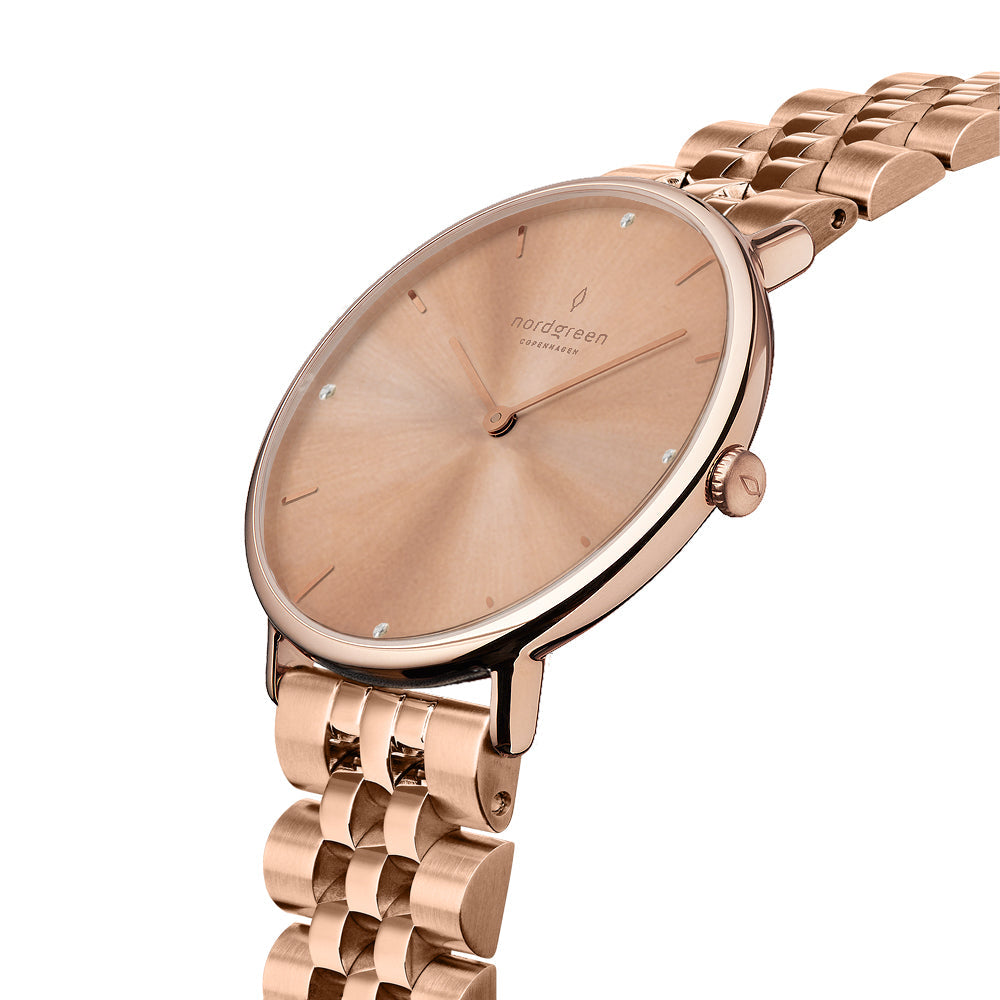 Nordgreen Native 32mm Rose Gold Ladies' Watch