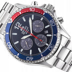 Orient Mako Solar Men's Silver Watch
