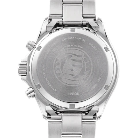 Orient Mako Solar Men's Silver Watch