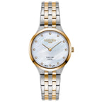 Roamer Slim-Line Classic Ladies Two-Tone Rose Gold Watch