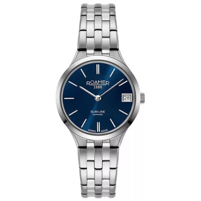 Roamer Ladies Blue Slim-Line Classic Watch