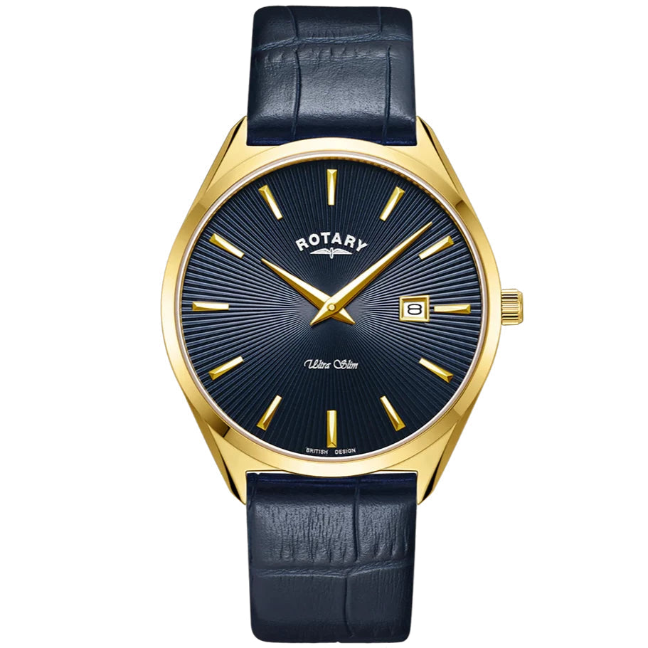 Rotary Ultra Slim Men's Navy Watch