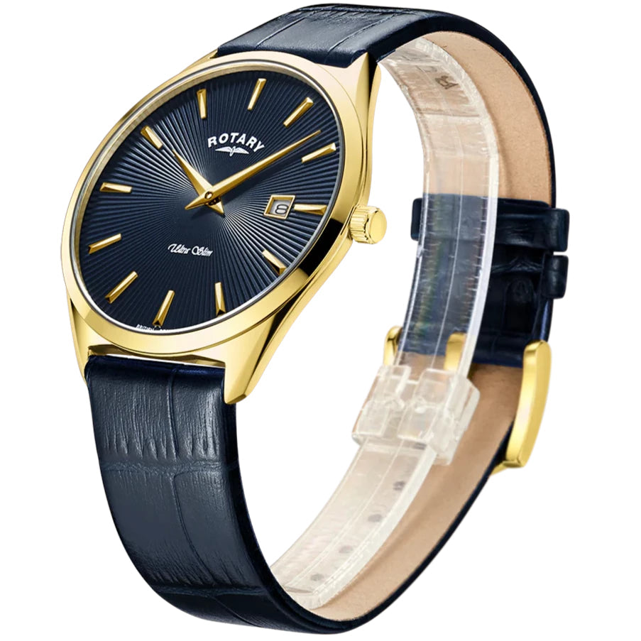 Rotary Ultra Slim Men's Navy Watch