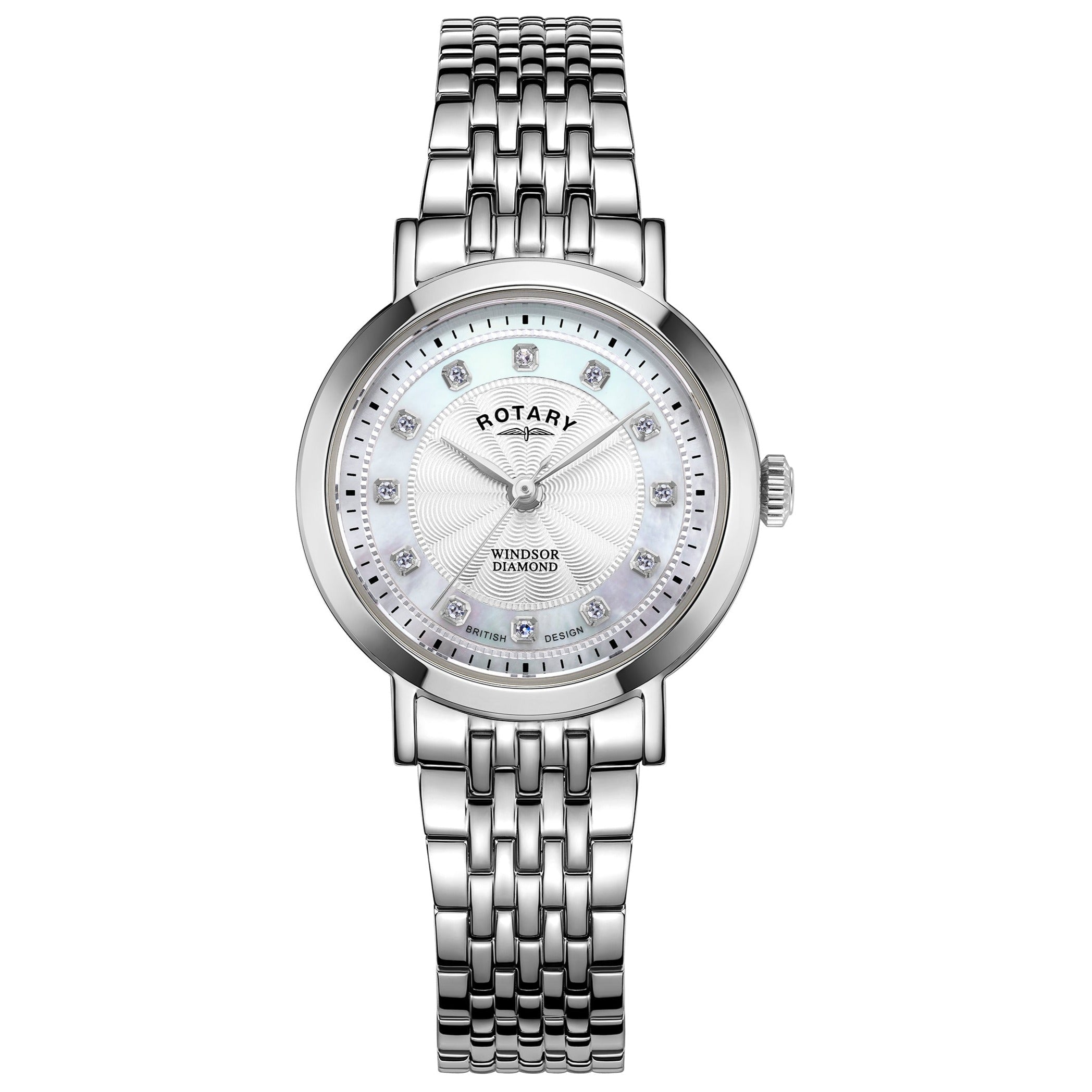 Rotary Windsor Ladies Silver Watch