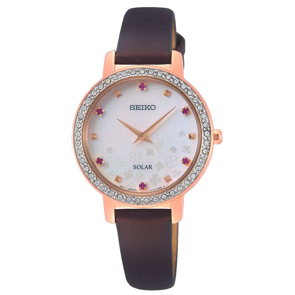 Seiko Ladies Brown Solar Watch