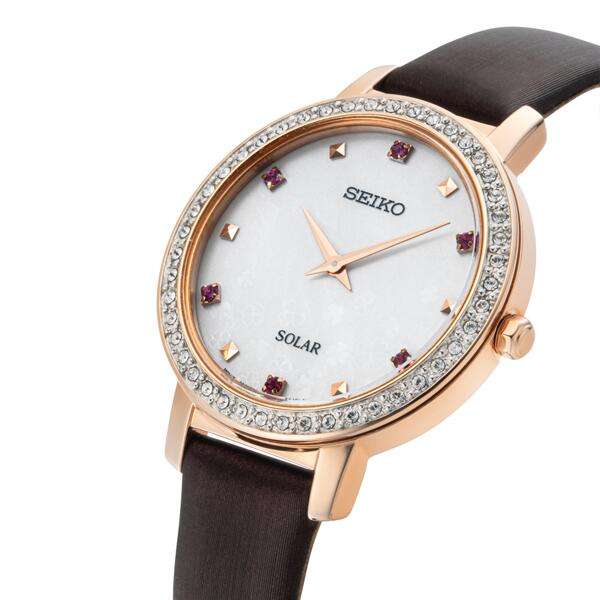 Seiko Ladies Brown Solar Watch