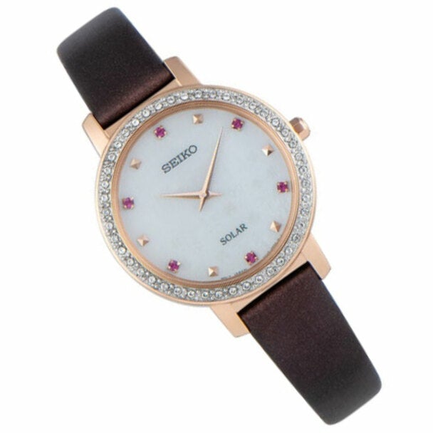 Seiko Ladies Brown Solar Watch