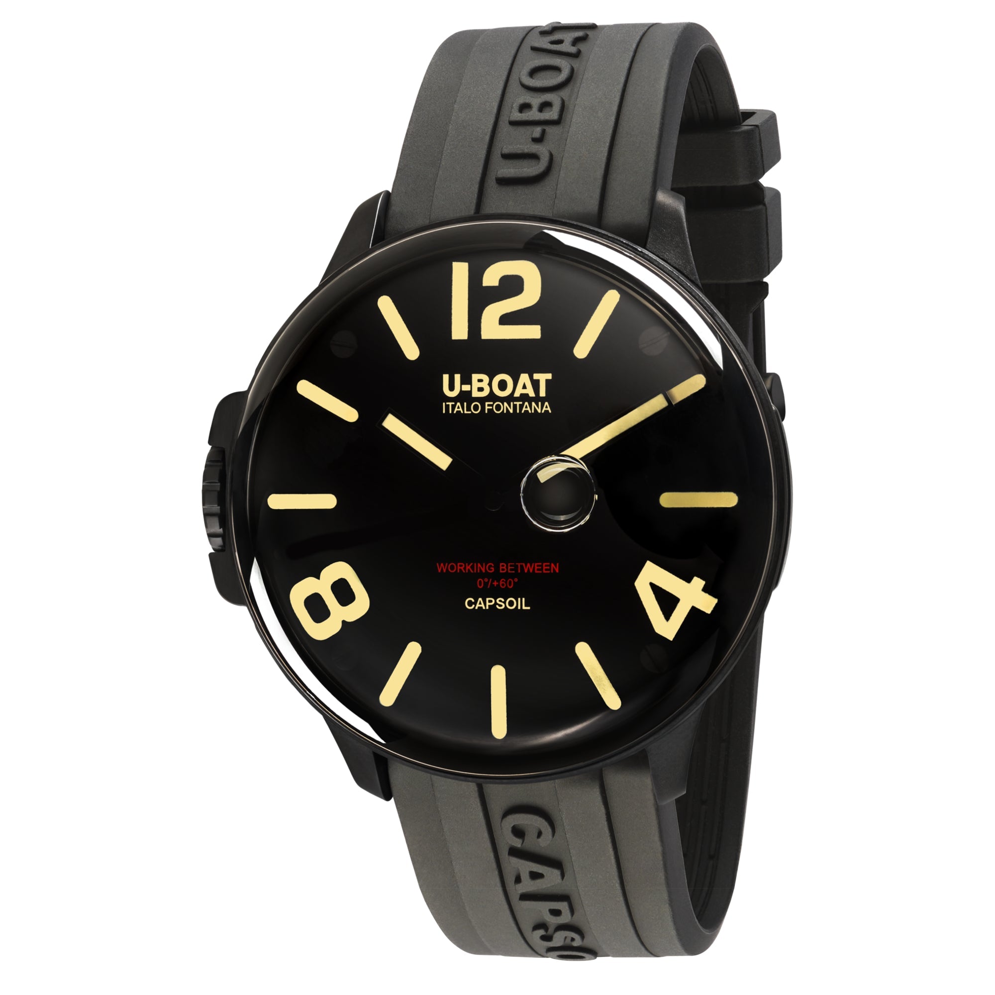 U-Boat Men's Black Capsoil DLC Watch