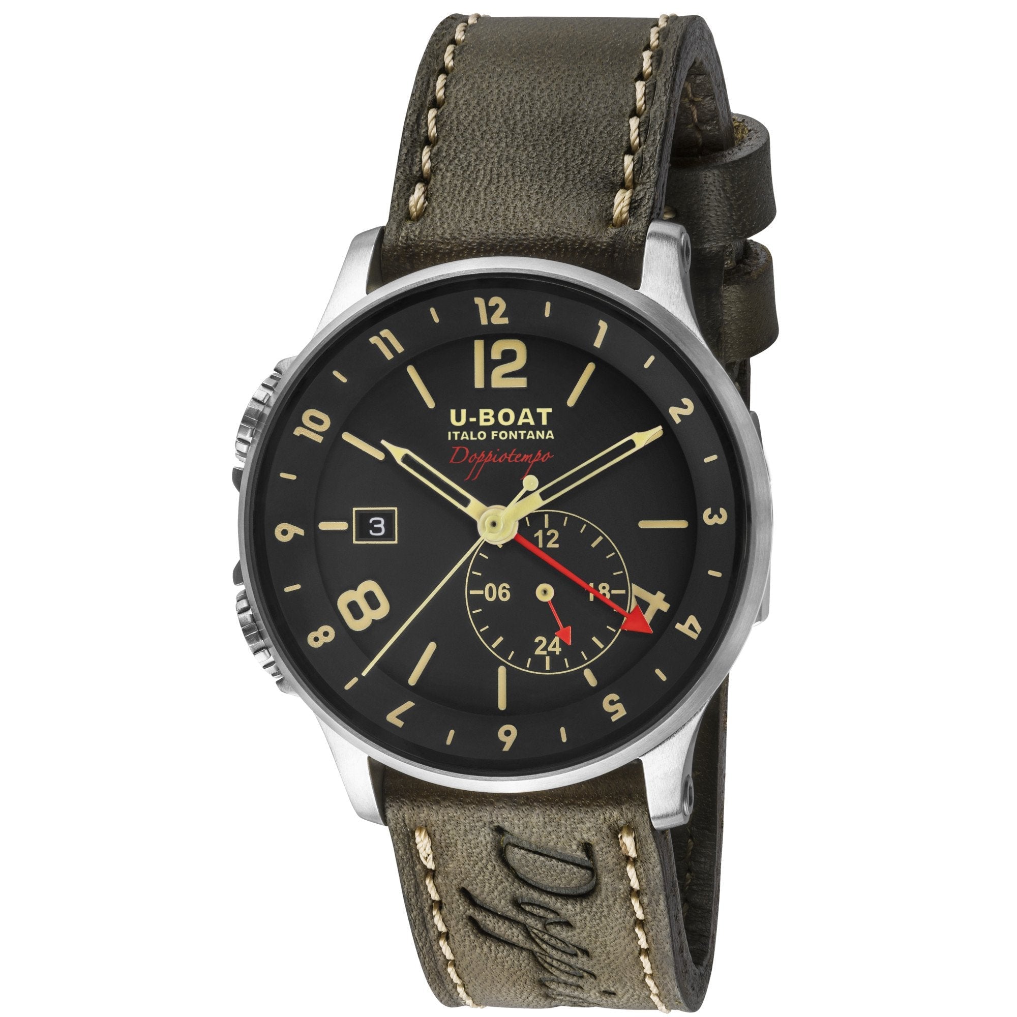 U-Boat Men's Green 1938 Doppiotempo BK Watch