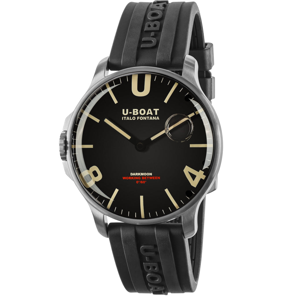 U-Boat Men's Black Darkmoon SS/A Watch