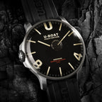 U-Boat Men's Black Darkmoon SS/A Watch