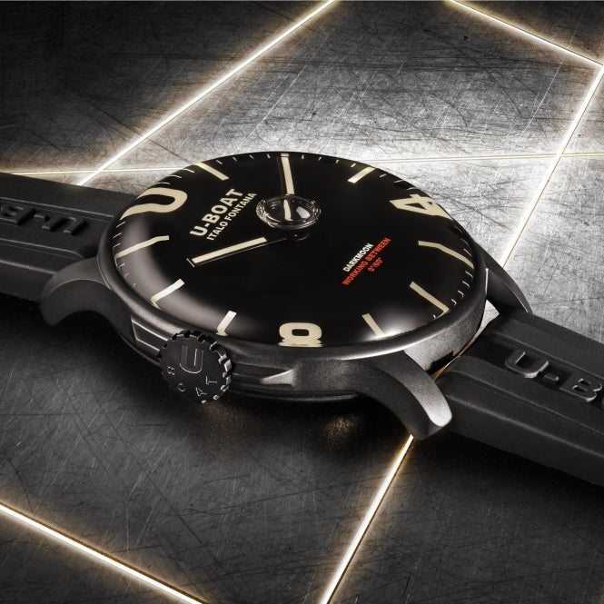 U-Boat Men's Black Darkmoon Watch