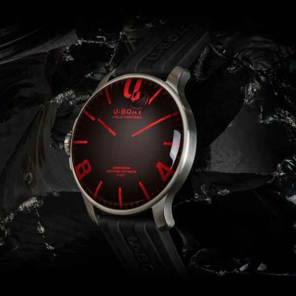 U-Boat Men's Black Darkmoon Watch