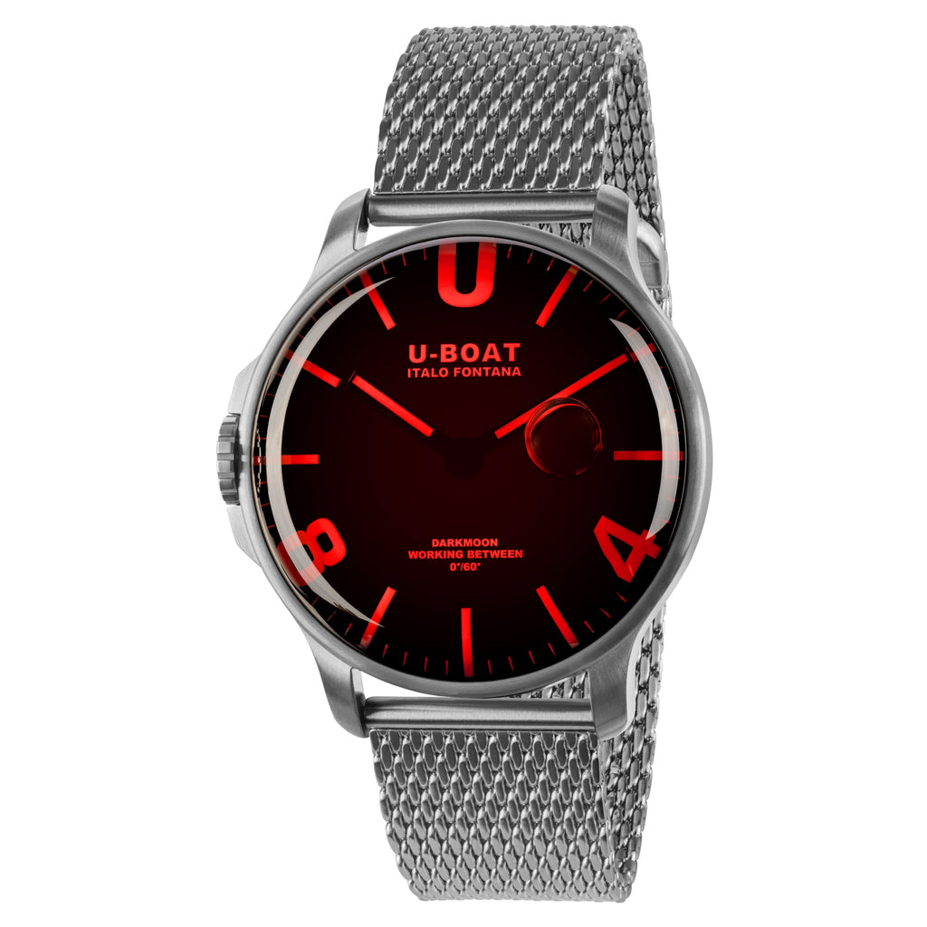 U-Boat Men's Red Darkmoon SS/A Watch