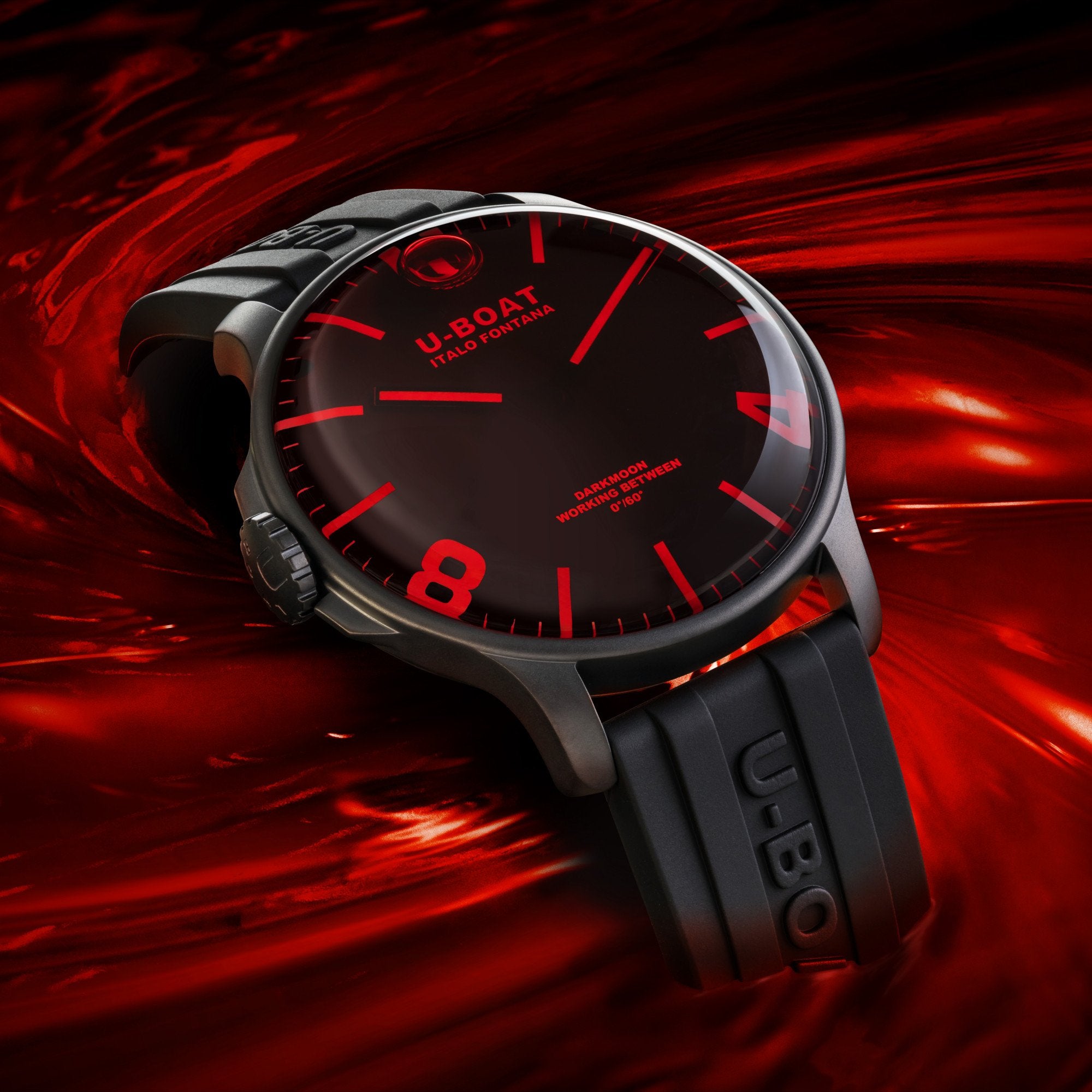 U-Boat Men's Black Darkmoon IPB/A Watch