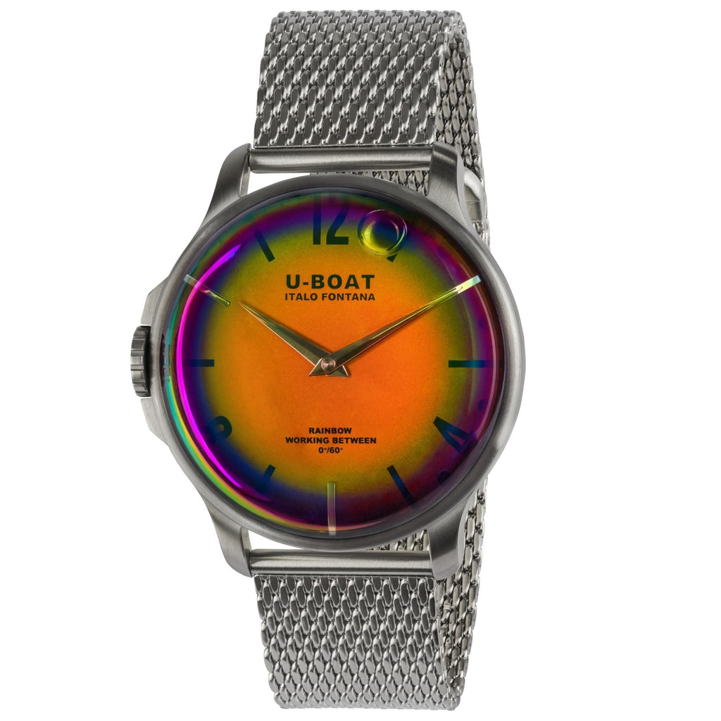 U-Boat Ladies Orange Rainbow Watch