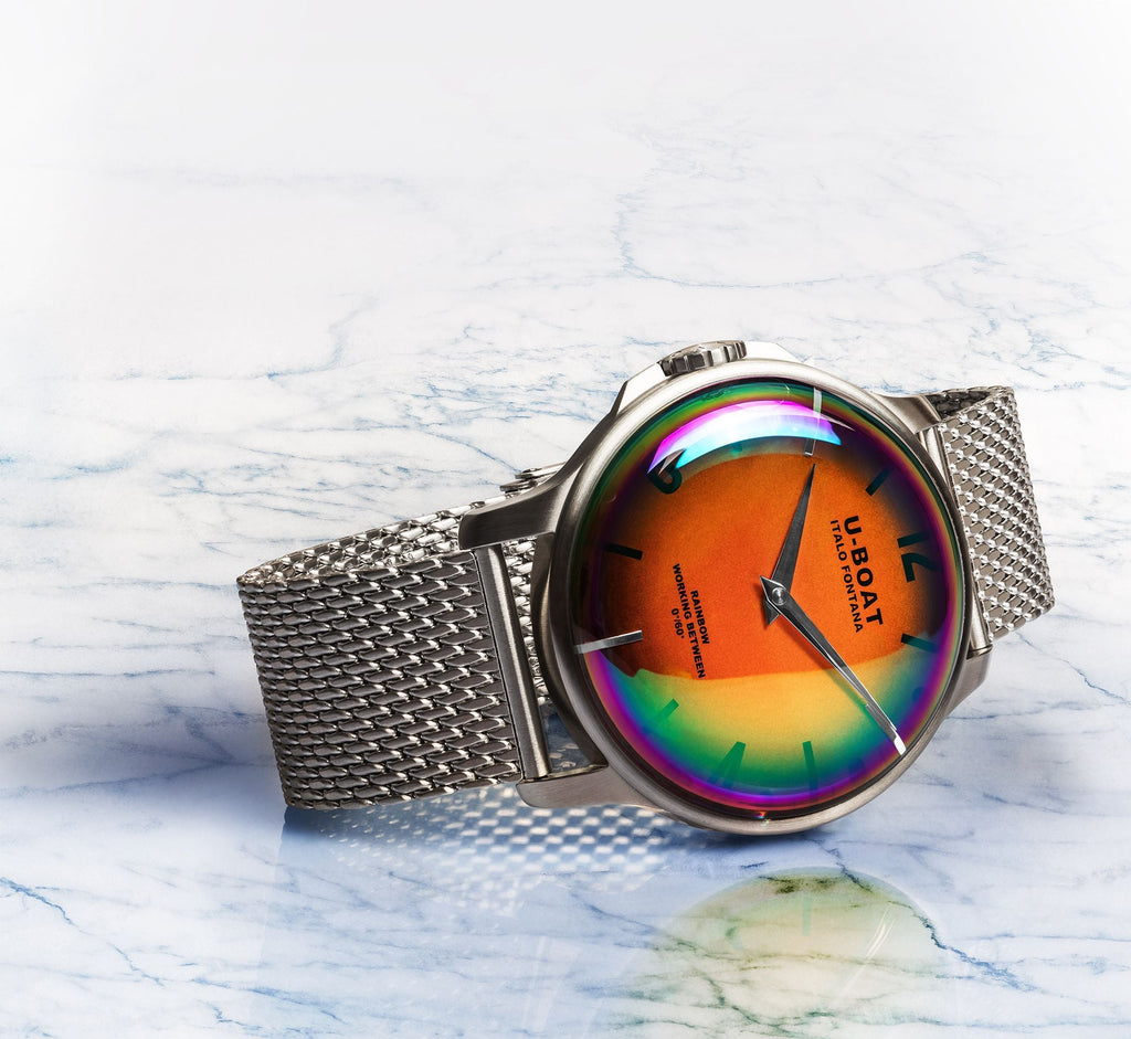 U-Boat Ladies Orange Rainbow Watch