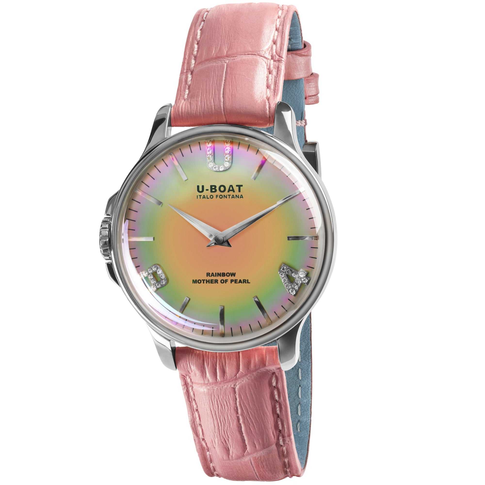 U-Boat Ladies Pink Rainbow Watch