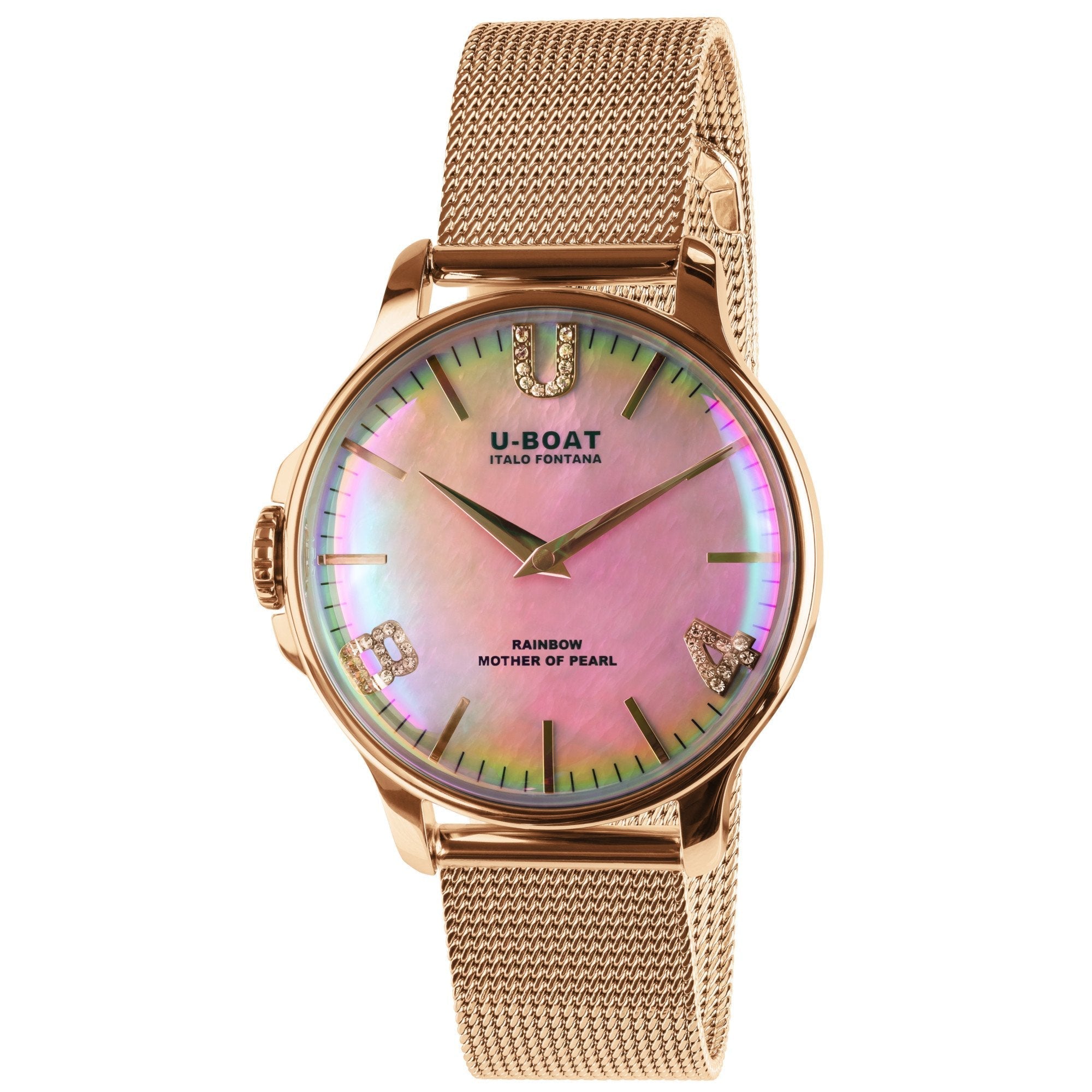 U-Boat Ladies Gold Rainbow Watch