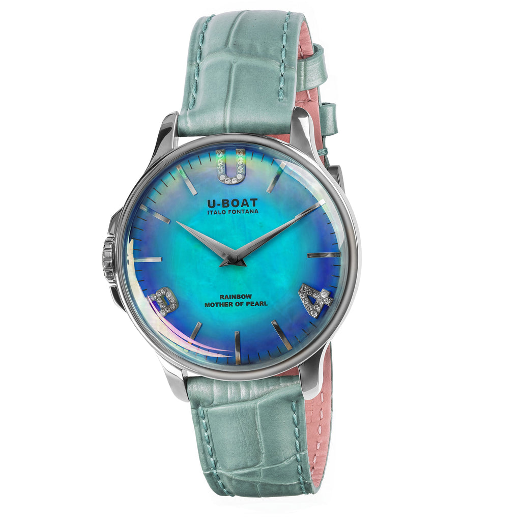 U-Boat Ladies Turquoise Rainbow Watch