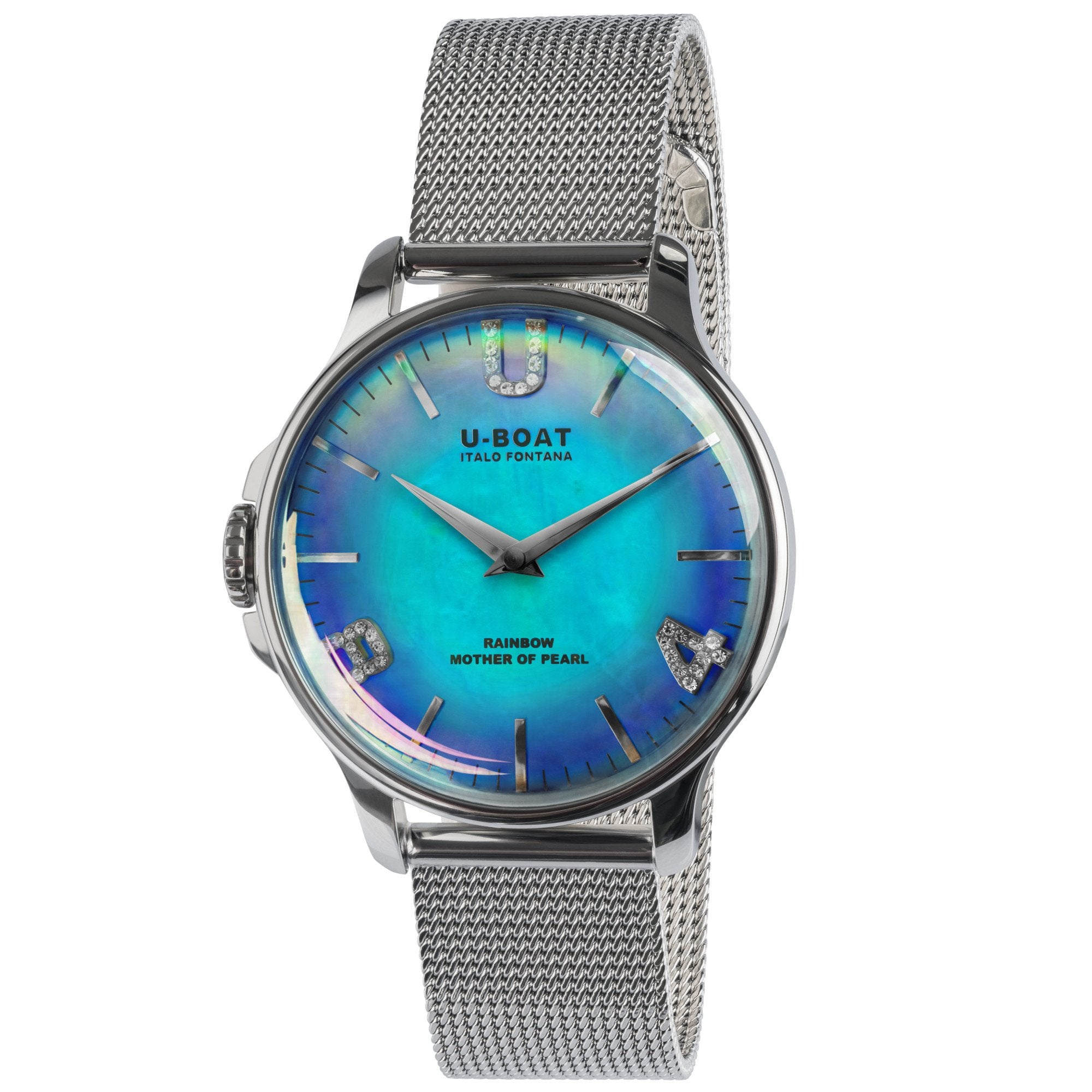 U-Boat Ladies Blue MOP Rainbow Watch