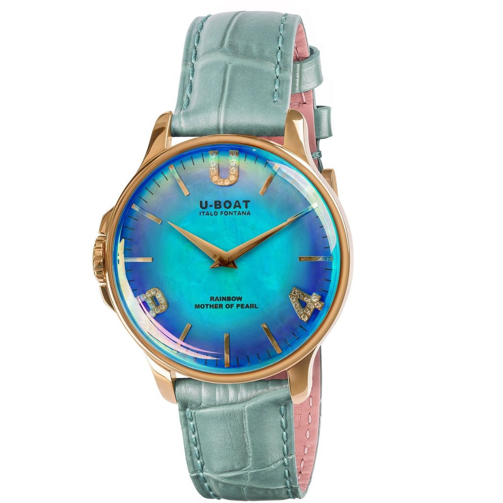 U-Boat Ladies Turquoise Rainbow Watch