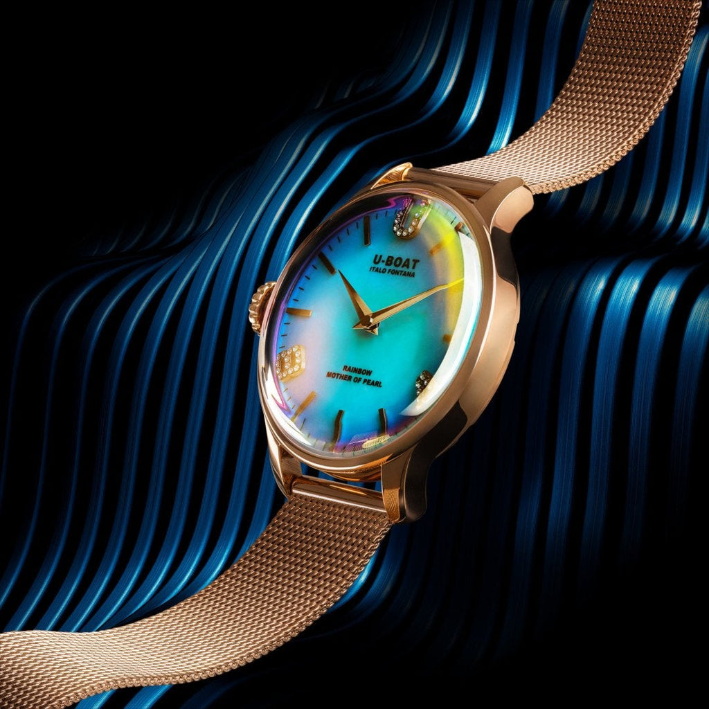 U-Boat Ladies Gold Rainbow Watch