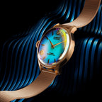 U-Boat Ladies Gold Rainbow Watch