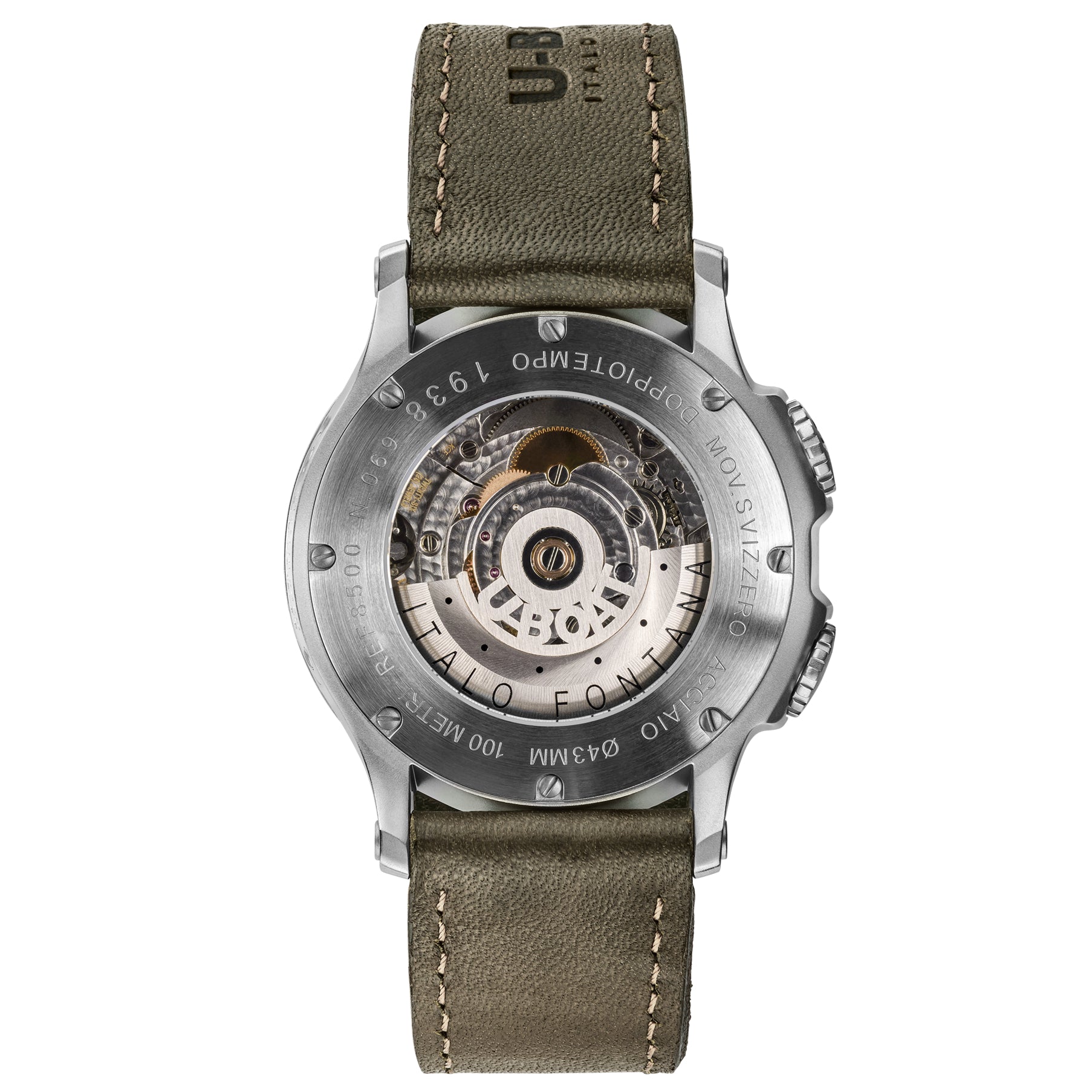 U-Boat Men's Green Calf Doppiotempo Watch