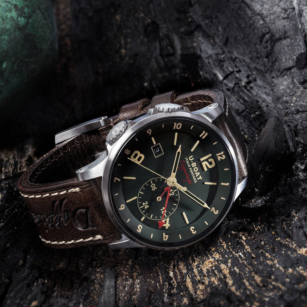 U-Boat Men's Green Calf Doppiotempo Watch
