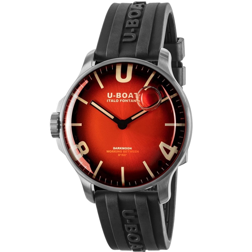 U-Boat Men's Cardinal Red Darkmoon Watch