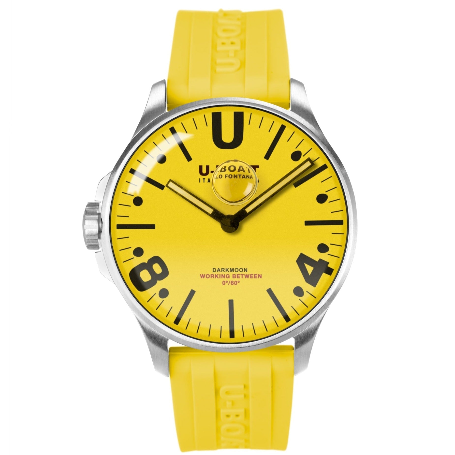 U-Boat 8964 Men's Darkmoon 44mm Yellow SS  Watch